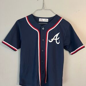Genuine Merchandise Navy Baseball Jersey with Red & White Trim